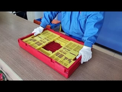 48 litres Caisse de rangement Caisse en plastique empilée Caisses de transport pliables