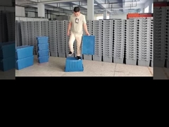 Boîtes de rangement empilées en plastique Container empilé en mouvement Boîte de roulement logistique empilée