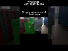 Caisse en plastique empilable et pliable pour supermarché, ferme, pliable 600*400*220mm