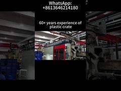 Caisse en plastique pliable empilable de rangement, boîte de déménagement avec couvercle attaché