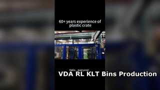 VDA RL-KLT Production de conteneurs Fabricant de bacs logistiques en plastique standard pour l'automobile