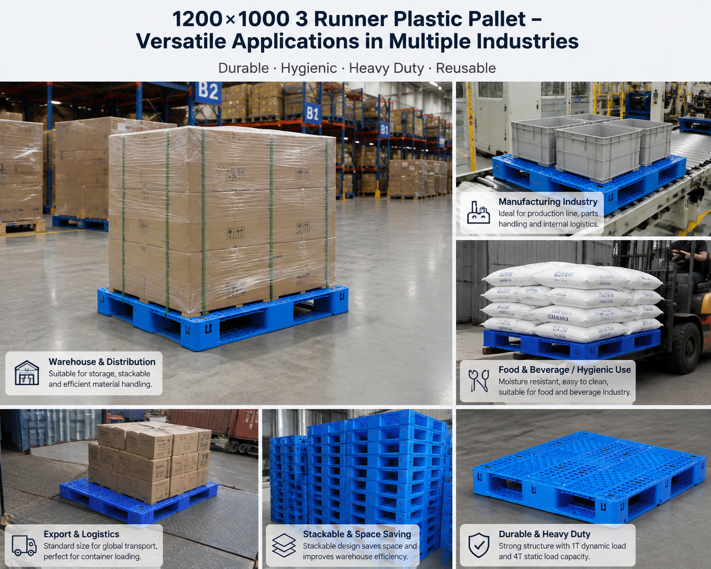 Derniers blogs de l'entreprise sur Palette plastique moulée par injection ou palette plastique moulée par soufflage: laquelle est meilleure pour la logistique industrielle?