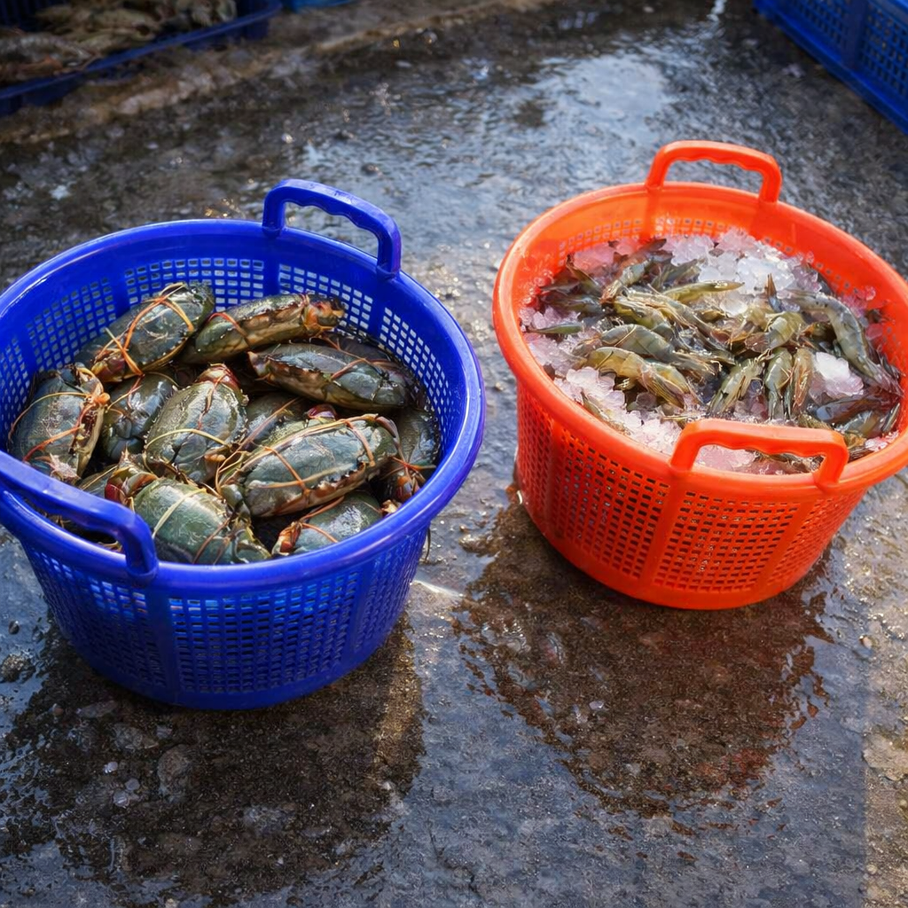 Derniers blogs de l'entreprise sur De la ferme d'élevage de crevettes à l'exportation mondiale : Comment les paniers en plastique soutiennent la chaîne d'approvisionnement complète des fruits de mer