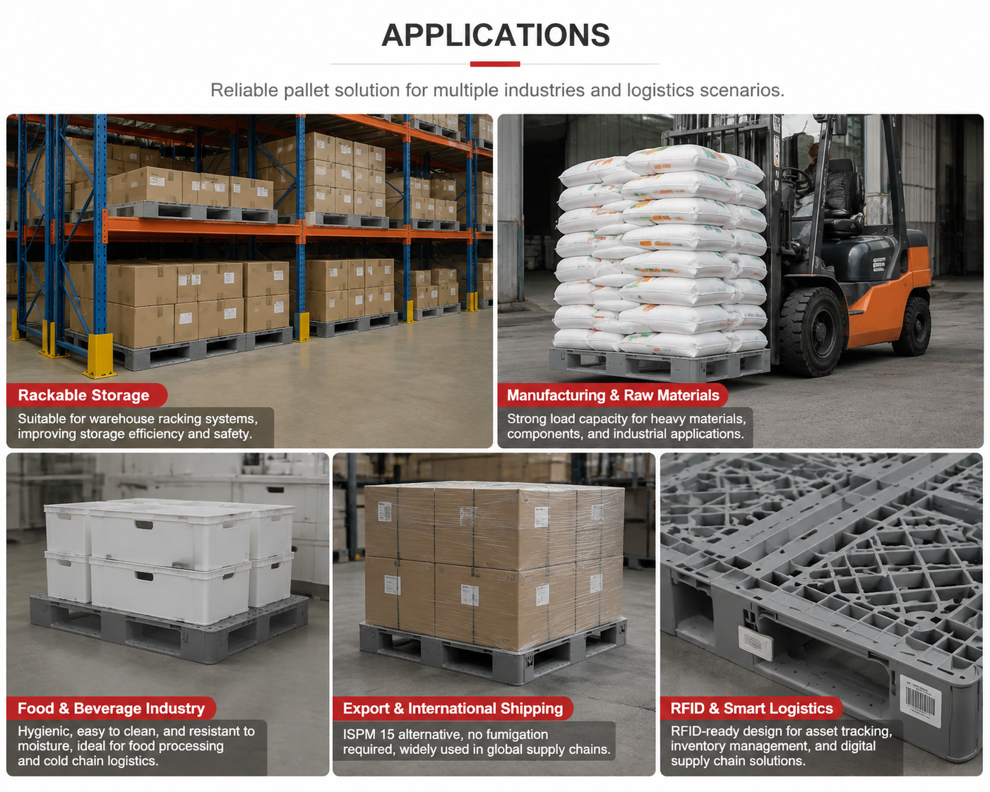 Derniers blogs de l'entreprise sur Comment les palettes en plastique robustes améliorent les chaînes d'approvisionnement mondiales grâce à leur conception empilable et à leurs options de suivi intelligentes