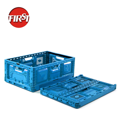 acheter 600*400*220mm Bleu durable pliable de stockage de ferme en plastique pliable caisse pour la livraison fabrication en ligne