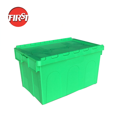 acheter Boîte de déménagement en plastique pour transport logistique avec couvercle fixé et style boîte solide fabrication en ligne