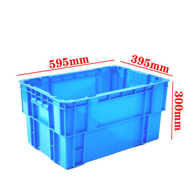 acheter 600×400 Caisse en plastique à pile et nid Caisse de roulement en plastique lourde Caisse réutilisable Container logistique industriel Fabricant fabrication en ligne