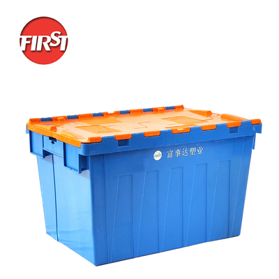 acheter L'emballage logistique industriel simplifié avec des caisses et un couvercle en plastique empilable de 67 litres fabrication en ligne