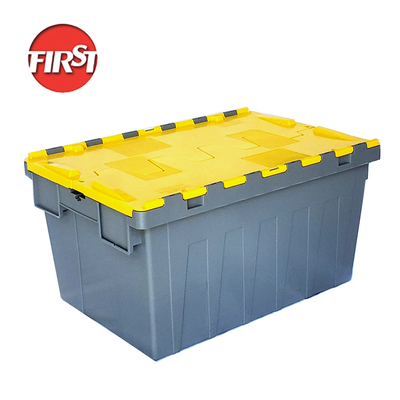 acheter Boîtes de déménagement en plastique de couleur avec couvercle 600x400x315 mm fabrication en ligne