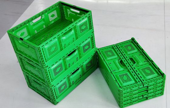 acheter Caisse de rangement pliable en plastique pour légumes, empilable et pliable, panier en plastique fabrication en ligne
