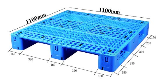 acheter Palette en plastique 1100x1100 à trois traverses en PEHD pour entrepôt et logistique fabrication en ligne