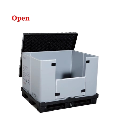 acheter Collapsible Plastic Pallet Heavy Duty Stackable Storage Fold Pallet Box fabrication en ligne