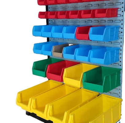 Boîtes d'étagères en plastique Boîtes à outils en plastique empilable Boîte en plastique entrepôt pour vis empilable