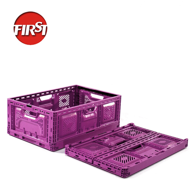 570x370x210mm Petites caisses à fruits pliables en plastique