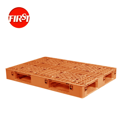 Pallets en plastique empilés en PP Pallets en plastique industriels lourds de 1200x1000 mm