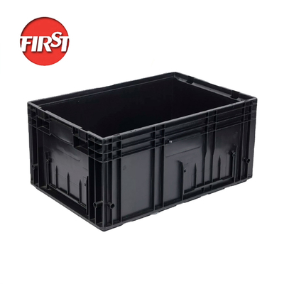 600x400mm VDA Boîte de remplacement en plastique KLT Injection empilable Recyclage PP EUR Contenants en plastique