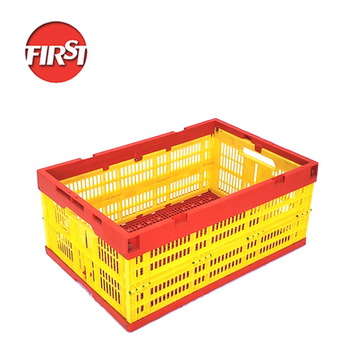 Supermarché Agriculture panier de stockage en plastique pliable pour les fruits et les œufs
