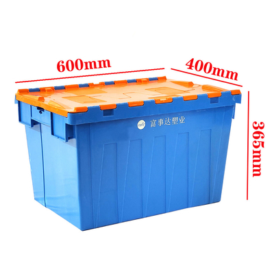 Logo d'impression de soie 70L Caisses en plastique pour livres et fichiers Solutions de stockage