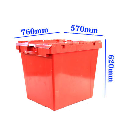 Grandes caisses mobiles en plastique empilable et instable