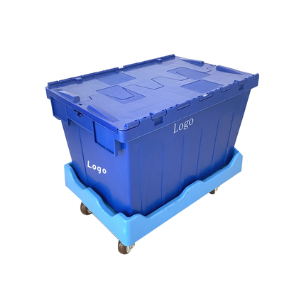 Caisses en plastique pliables lourdes avec couvercle Caisses de déménagement réutilisables